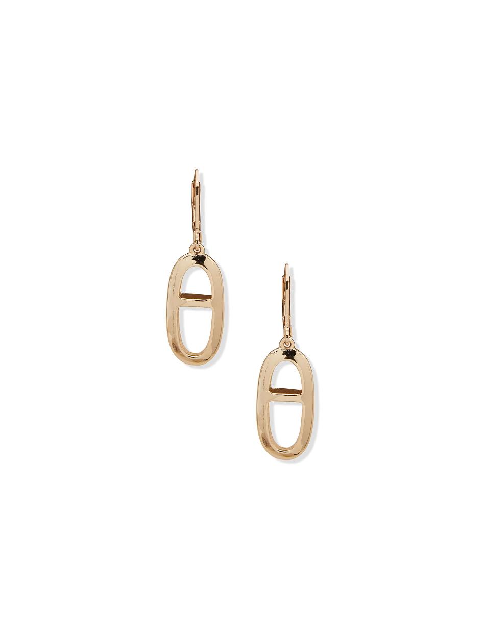 Earring Anne Klein Link Levback Drop Earring   | HSE-5980217